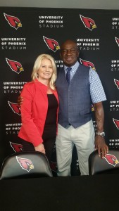 Nicoel Bidwell, Roy Green at Cardinals Press Conference