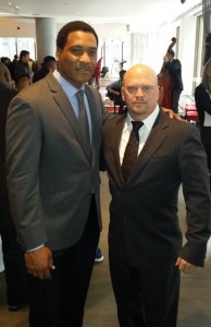 Andre Collins and David Gergen