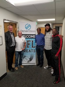 Dr. Wilk, David Gergen, Former Broncos Billy Thompson, Broncos Lineman Billy Turner, NFLPA Chapter President Wade Manning
